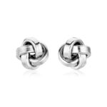 10mm Love Knot Earrings Sterling Silver