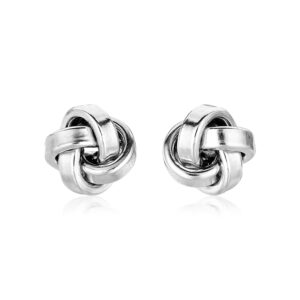 10mm Love Knot Earrings Sterling Silver