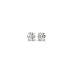 1/2 Carat Lab Grown Round Diamond Stud Earrings 14k White Gold (G/VS2)