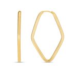 35mm Marquise Shape Endless Hoop Earrings 14k Yellow Gold 35mm Marquise Shape Endless Hoop Earrings 14k Yellow Gold