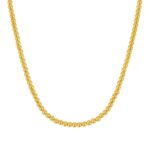 14k Yellow Gold Bead Chain Necklace (4mm)