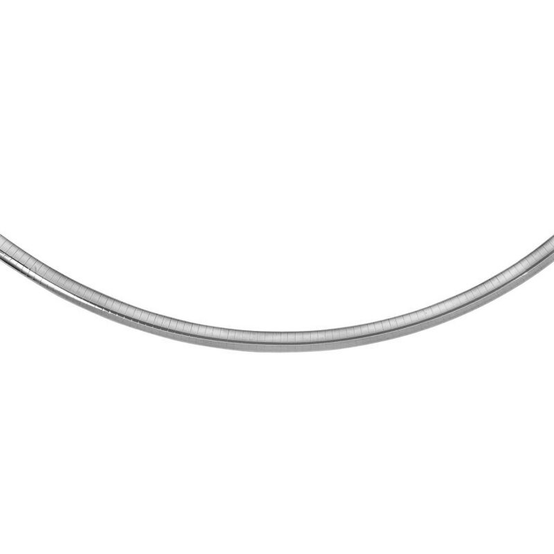Sterling Silver Classic Omega Chain Necklace (6 mm)