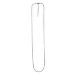 Endless Adjustable Cable Chain in 14k White Gold 1.7 mm