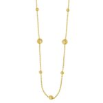 Alternating Bead Chain Necklace in 14K Yellow Gold Alternating Bead Chain Necklace in 14K Yellow Gold