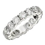 4 Carat Round Cut Diamond Eternity Ring Lab Grown FG/VS2 14k White Gold 4 Carat Round Cut Diamond Eternity Ring Lab Grown FG/VS2 14k White Gold