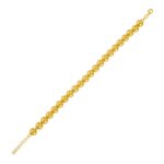Polished 8mm Bead Bracelet in 14K Yellow Gold (8.00 mm)