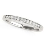Diamond Wedding Band 1/8 cttw 14k White Gold