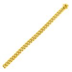 14k Yellow Gold Semi Solid Miami Cuban Chain (6.10 mm)
