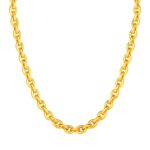 14k Yellow Gold Polished Oval Link Necklace 14k Yellow Gold Polished Oval Link Necklace