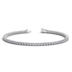 Lab Grown Diamond Tennis Bracelet 3 Carat 14k White Gold