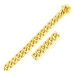 14k Gold Solid Miami Cuban Link Bracelet 40 Gram 11.10 mm
