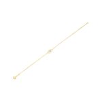 14k Yellow Gold MOP Evil Eye Bracelet (1.00 mm)