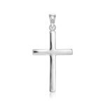 Cross Pendant Sterling Silver Polished 1.41 inch (36 mm)