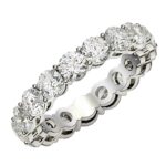 3 Carat Round Cut Lab Grown Diamond Eternity Ring 14k White Gold FG/VS2 3 Carat Round Cut Lab Grown Diamond Eternity Ring 14k White Gold FG/VS2