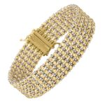 Medium Red Carpet Bracelet in 14K Two Tone Gold (14.10 mm)