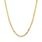 14k Yellow Gold Semi Solid Box Chain (2.10 mm)