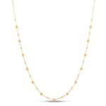 14k Yellow Gold Bead Necklace