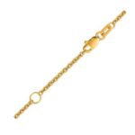Extendable Cable Chain 18k Yellow Gold 1.80 mm 18 inch 45 cm