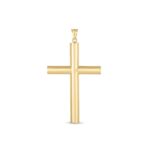 14k Yellow Gold High Polish Classic Cross Pendant