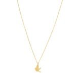 Dove Necklace in 14K Yellow Gold
