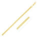 14k Solid Gold Diamond Cut Round Franco Chain Necklace 2.7 mm