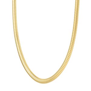 Tubogas Necklace in 14K Yellow Gold (5.00 mm)