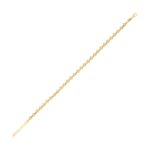 Two Tone Beaded Chain Bracelet in 14K Gold (4.00 mm)