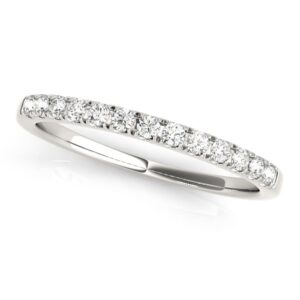 Timeless Diamond Wedding Ring 1/5 cttw 14k White Gold