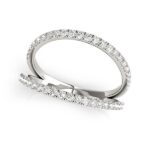 Diamond Split Band Ring 1/4 carat 14k White Gold