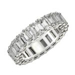 Emerald Cut Diamond Eternity Ring 3 Carat Lab Grown FG/VS2 14k White Gold Emerald Cut Diamond Eternity Ring 3 Carat Lab Grown FG/VS2 14k White Gold