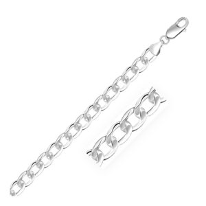 Sterling Silver Curb Style Bracelet (7.9 mm)