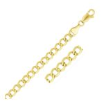 10k Yellow Gold Curb Chain Necklace 5.3 mm 10k Yellow Gold Curb Chain Necklace 5.3 mm