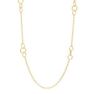 Twistted Link Necklace in 14K Yellow Gold