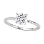 0.75 Carat Round Cut Diamond Solitaire Ring Lab Grown IGI G/VS1 Sterling Silver 0.75 Carat Round Cut Diamond Solitaire Ring Lab Grown IGI G/VS1 Sterling Silver