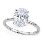 2 Carat Oval Diamond Solitaire Ring Lab Grown IGI G/VS1 14K White Gold 2 Carat Oval Diamond Solitaire Ring Lab Grown IGI G/VS1 14K White Gold