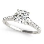 1.1 Carat Cathedral Diamond Engagement Ring 14k White Gold 1.1 Carat Cathedral Diamond Engagement Ring 14k White Gold