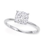 2 Carat Cushion Diamond Solitaire Ring Lab Grown IGI G/VS1 14K White Gold 2 Carat Cushion Diamond Solitaire Ring Lab Grown IGI G/VS1 14K White Gold