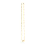 14k Yellow Gold Heart Element Paperclip Necklace