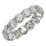 5 Carat Round Cut Lab Grown Diamond Eternity Ring 14k White Gold FG/VS2 5 Carat Round Cut Lab Grown Diamond Eternity Ring 14k White Gold FG/VS2