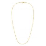 14k Gold Alternate Valentino Chain Necklace 1.4 mm