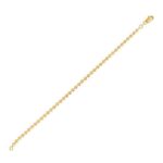 Moon Cut Bead Chain Necklace 14k Solid Gold 3mm Moon Cut Bead Chain Necklace 14k Solid Gold 3mm