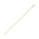 Two Tone Bar and Bead Bracelet in 14K Gold (1.70 mm)
