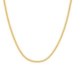 14k Yellow Gold Bead Chain 3 mm 18 inch 45 cm