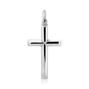 Sterling Silver Cross Bar Pendant Polished