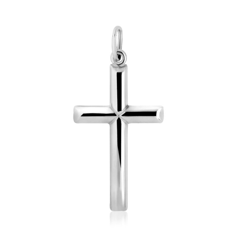 Sterling Silver Cross Bar Pendant Polished