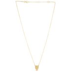14k Yellow Gold Panther Head Necklace