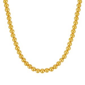 14k Yellow Gold Bead Chain (8mm)