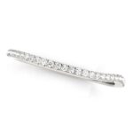 Slim Curved Diamond Wedding Ring 1/10 cttw 14k White Gold