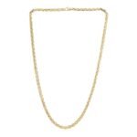 14k Yellow GoldMens Fancy Box Necklace High Polish (5.0mm)