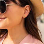 Real 14K Yellow Gold Small Paperclip Stud Earrings Real 14K Yellow Gold Small Paperclip Stud Earrings